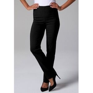 Franne Golde Original Magic Slim Jean Pants Womens S Black Stretch Pull On NWT
